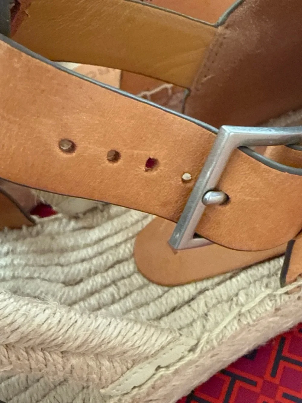 Tory Burch Cream Espadrille Platform Wedge